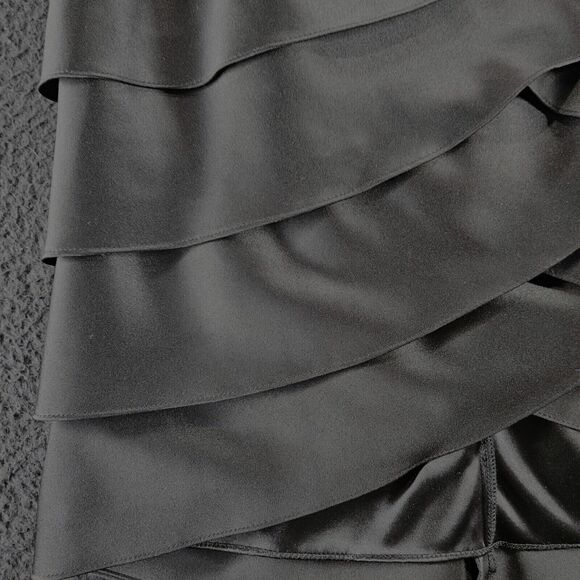 Adrianna Papell Womens Skirt Black Size 6 100% Polyester Zipper In The Back - Picture 11 of 12